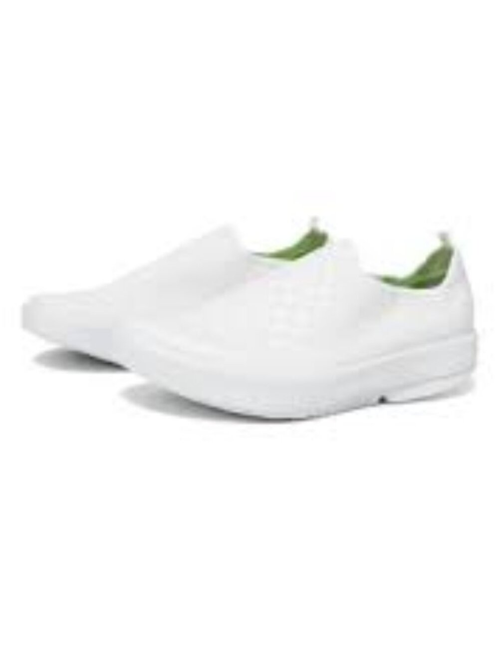 OOFOS Eezee White Slip on Checkered Sneaker Sz 11
